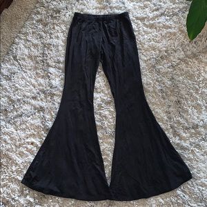 Suede flare pant!